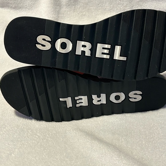 Sorel Black and Cream Ella Elastic Strap Sandal Size 8 - Picture 4 of 7